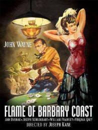 《巴巴利海岸的火焰》海报
