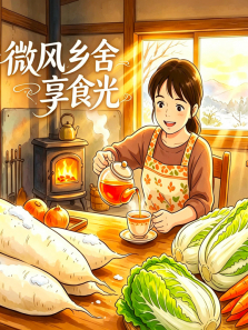 微风乡舍享食光动漫海报