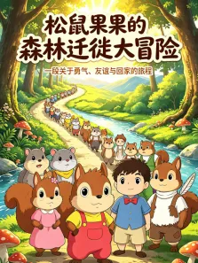 松鼠果果的森林迁徙大冒险动漫海报