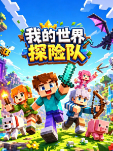 我的世界探险队动漫海报