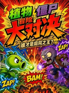 植物僵尸冒险大对决动漫海报