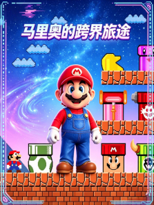 马里奥的跨界旅途动漫海报