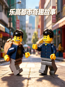 乐高都市奇趣故事动漫海报