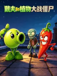 戴夫和植物大战僵尸动漫海报