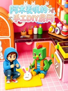阿木麦叽的手工DIY房间动漫海报