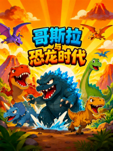 哥斯拉与恐龙时代动漫海报