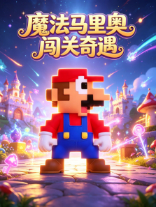 魔法马里奥闯关奇遇动漫海报