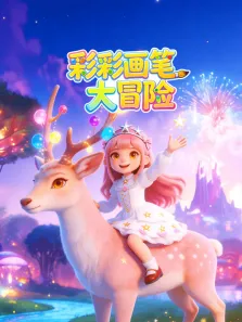 彩彩画笔大冒险动漫海报