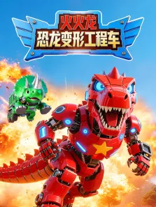 火火龙恐龙变形工程车动漫海报
