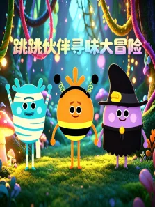 跳跳伙伴寻味大冒险动漫海报