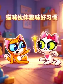 猫咪伙伴趣味好习惯动漫海报