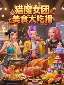 猎魔女团美食大吃播动漫海报