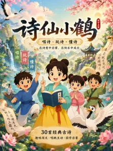 诗仙小鹤动漫海报