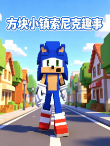 方块小镇索尼克趣事动漫海报