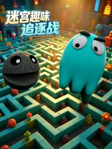 迷宫趣味追逐战动漫海报