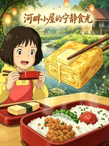 河畔小屋的宁静食光动漫海报