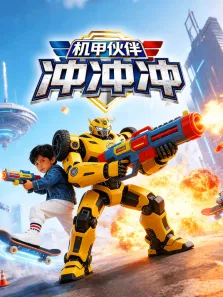机甲伙伴冲冲冲动漫海报