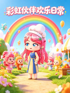 彩虹伙伴欢乐日常动漫海报
