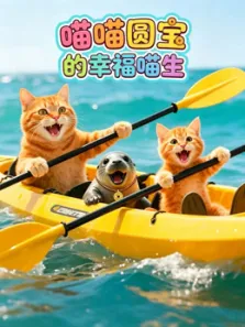 喵喵圆宝的幸福喵生动漫海报