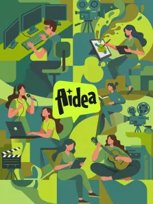 Aidea - AIGC作者故事电影海报