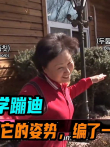 鸵鸟自学蹦迪，村民用它的姿势，编了一套广场舞电影海报